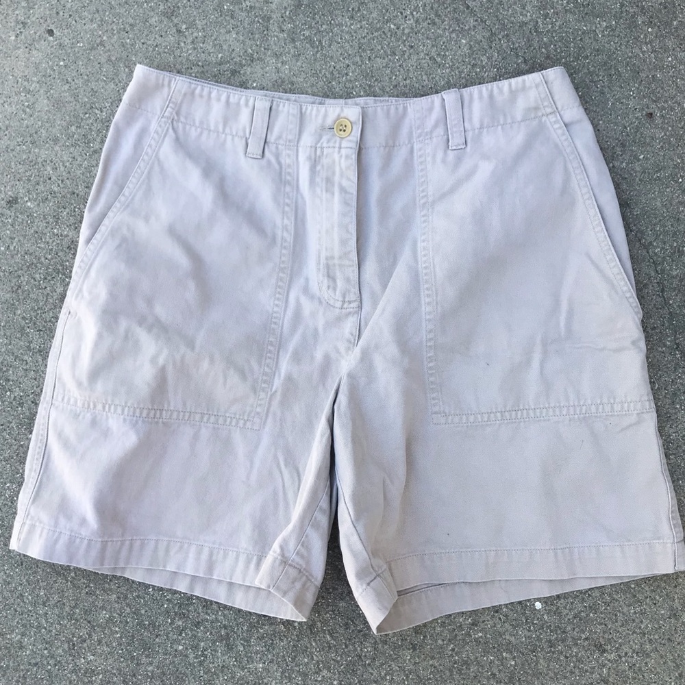 90s High Rise Khaki Shorts